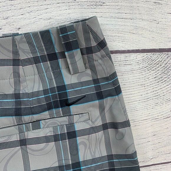 Nike Golf Skort sz 6 Shorts Under Skirt Gray Patterned Length 17" - Picture 6 of 9